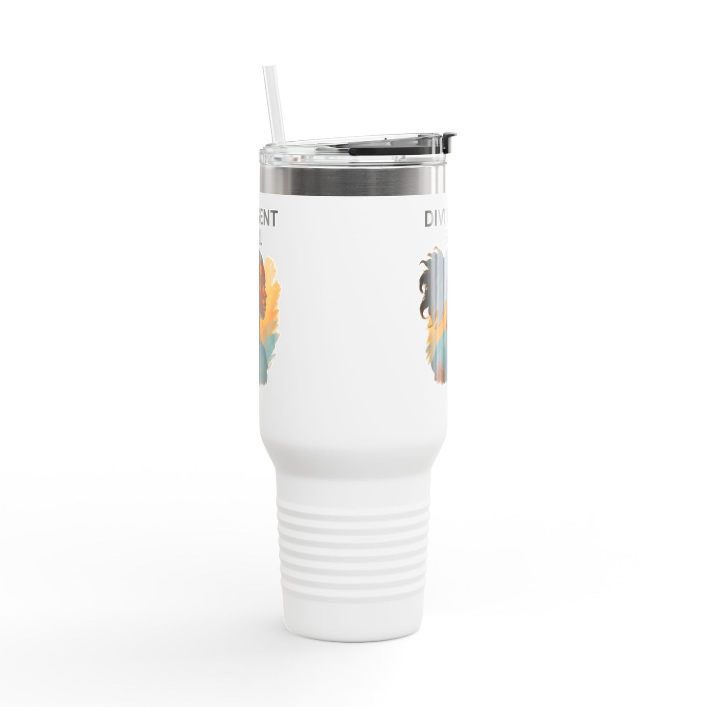 Divergent Girl Insulated Travel Mug, 40oz - Perfect for Adventurers, Hot/Cold Beverages, Gifts, Birthday, Road Trips, Eco-Friendly