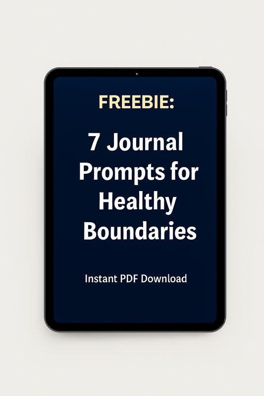 Freebie: 7 Journal Prompts for Healthy Boundaries (Instant Download)”