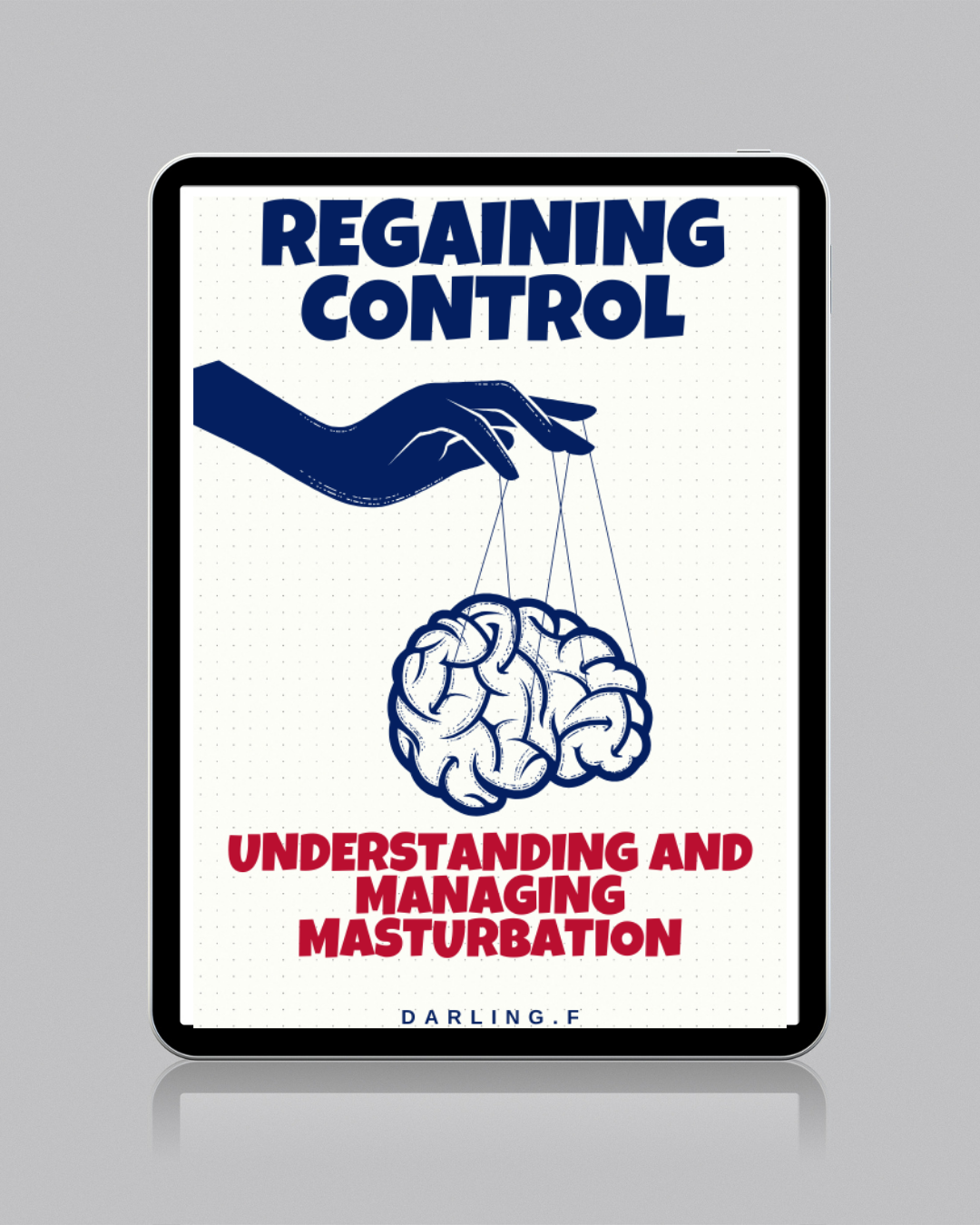 Regaining Control eBook displayed on tablet screen.